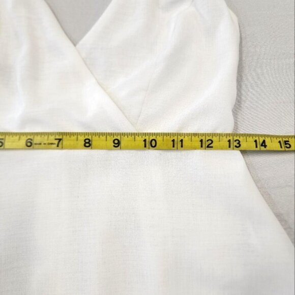 Forever 21 Women's Crisp White Straps High-Low Romper, sz SM - Picture 5 of 8